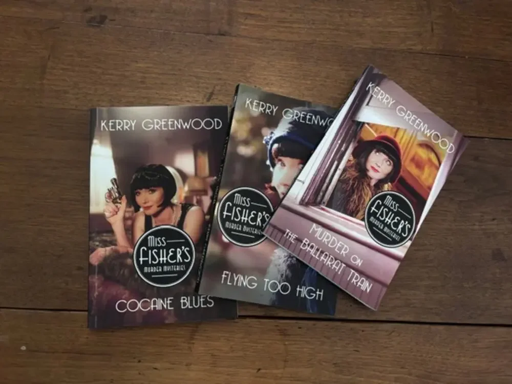 Miss Fisher Murder Mysteries Books 1-3 Kerry Greenwood Paperback Set